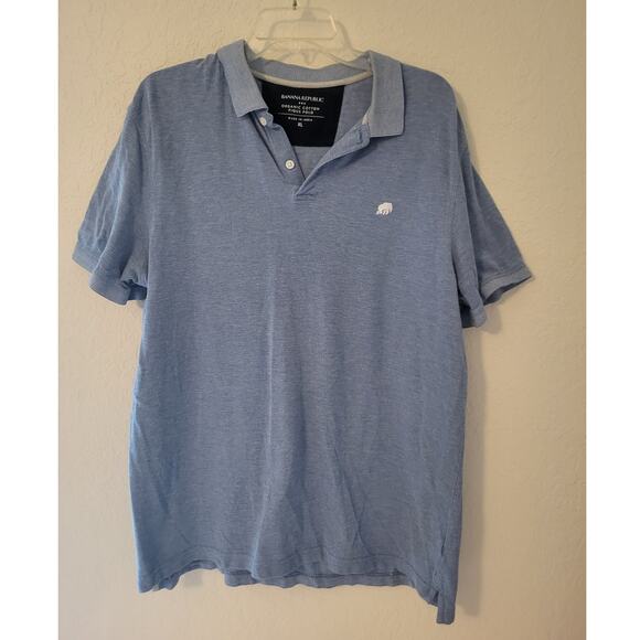 Banana Republic Other - Banana Republic Men's Blue Organic Cotton Polo Shirt XL